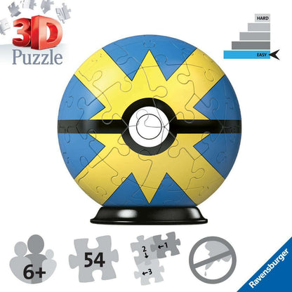 Ravensburger 3D 54pc Puzzle Pokemon Quick Ball – Toys N Tuck