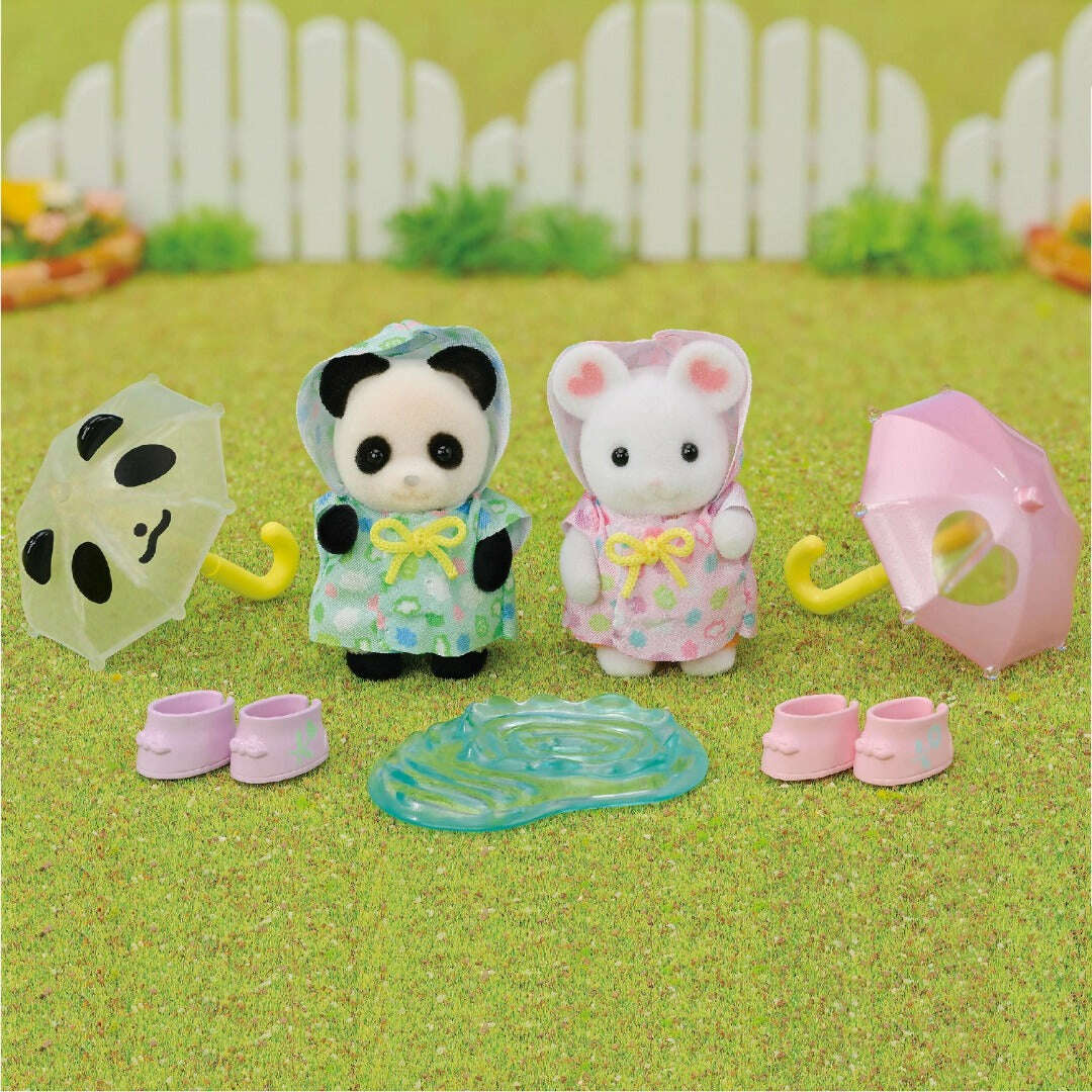 Toys N Tuck:Sylvanian Families Nursery Friends Rainy Day Duo,Sylvanian Families