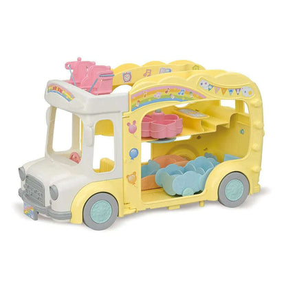 Toys N Tuck:Sylvanian Families Rainbow Fun Nursery Bus,Sylvanian Families