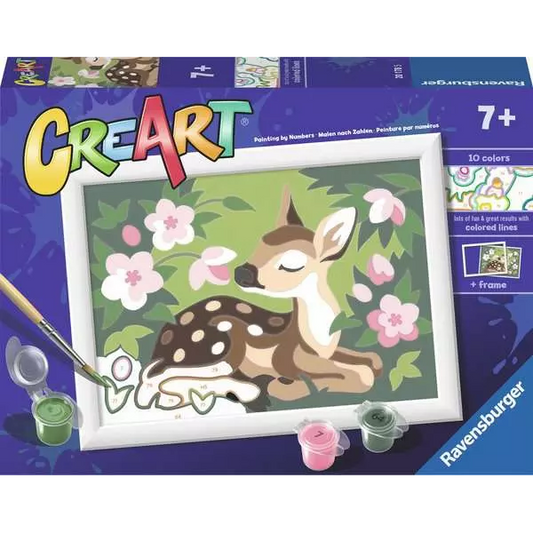 Toys N Tuck:CreArt - Paint By Numbers - Floral Fawn,Ravensburger CreArt