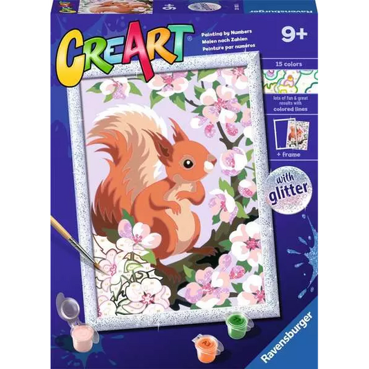Toys N Tuck:CreArt - Paint By Numbers - Spring Squirrel,Ravensburger CreArt