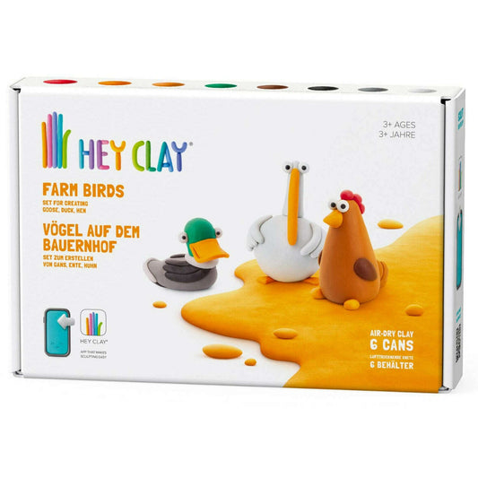 Toys N Tuck:Hey Clay 3 Pack - Farm Birds,Hey Clay