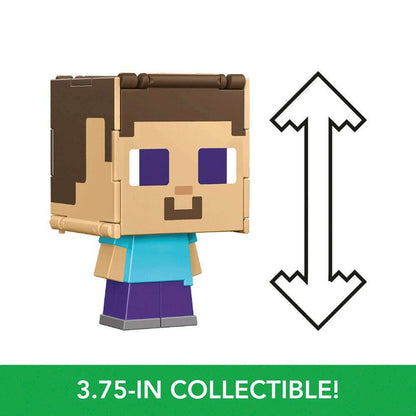 Toys N Tuck:Minecraft Flippin' Figs 2 in 1 - Steve and Steve in Iron Armor,Minecraft