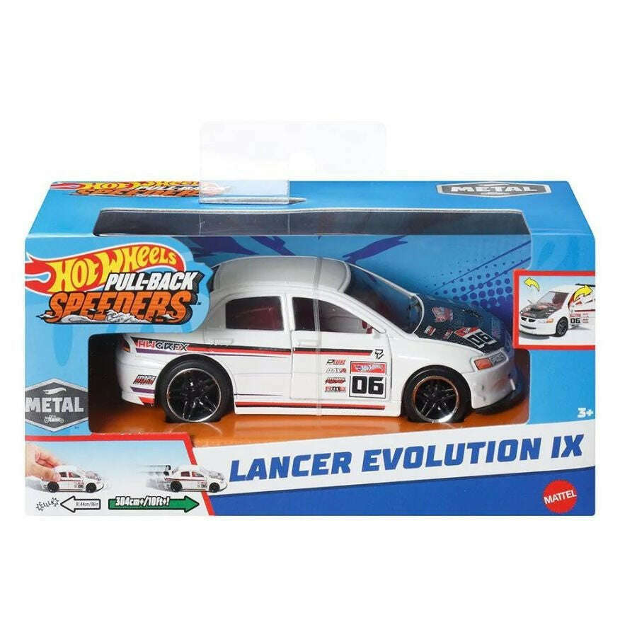 Toys N Tuck:Hot Wheels Pull-back Speeders Lancer Evolution IX,Hot Wheels