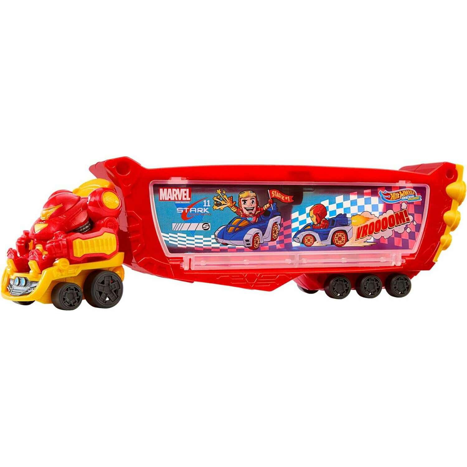 Toys N Tuck:Hot Wheels Racer Verse Marvel Hulkbuster Hauler,Hot Wheels