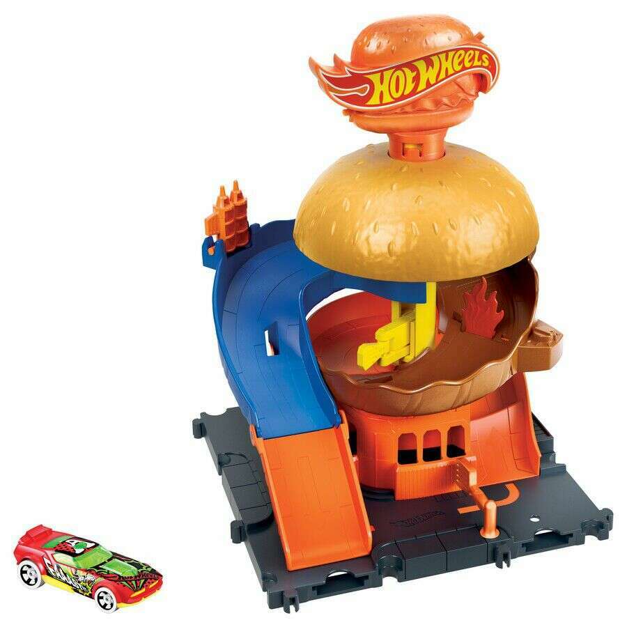 Toys N Tuck:Hot Wheels City Downtown Burger Drive-Thru,Hot Wheels