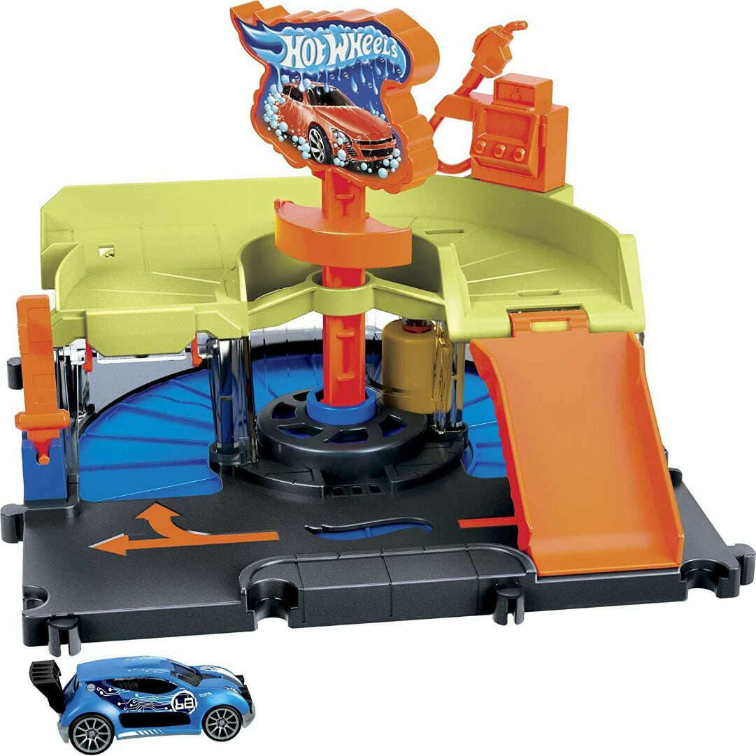 Toys N Tuck:Hot Wheels City Downtown Express Car Wash,Hot Wheels