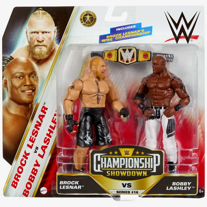 Toys N Tuck:WWE Action Figure - Championship Showdown Series #16 - Brock Lesnar vs Bobby Lashley,WWE