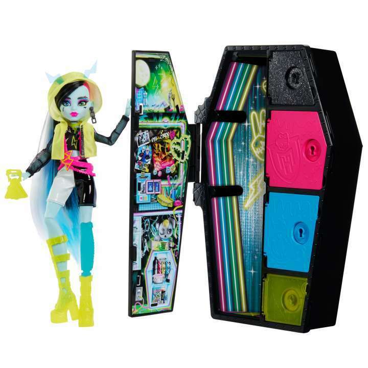 Toys N Tuck:Monster High Skulltimate Secrets Neon Frights Frankie Stein Doll,Monster High