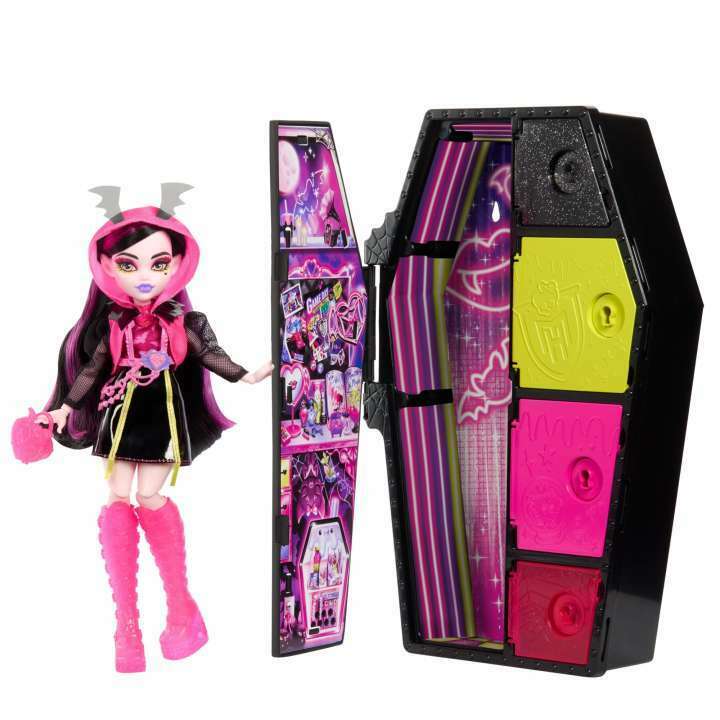 Toys N Tuck:Monster High Skulltimate Secrets Neon Frights Draculaura Doll,Monster High