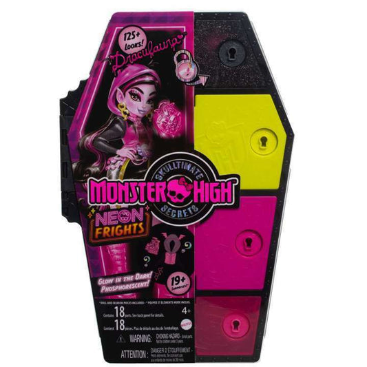 Toys N Tuck:Monster High Skulltimate Secrets Neon Frights Draculaura Doll,Monster High