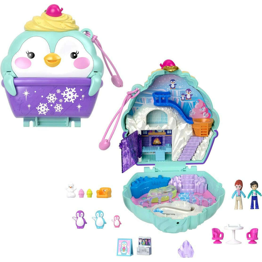 Polly Pocket Snow Sweet Penguin Compact Toys N Tuck