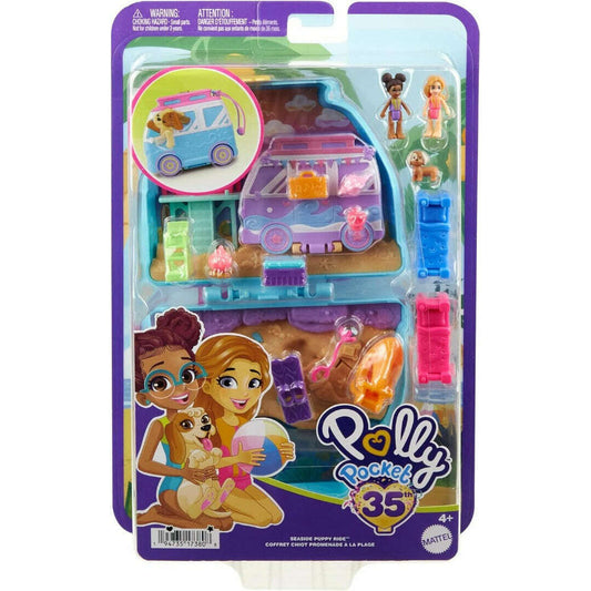 Toys N Tuck:Polly Pocket Seaside Puppy Ride Compact,Polly Pocket