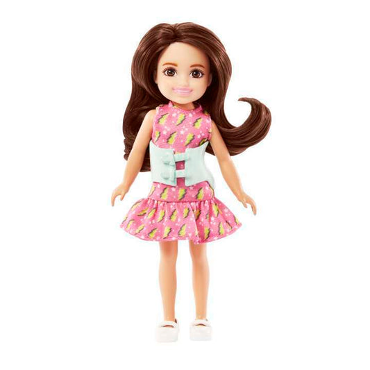 Toys N Tuck:Barbie Chelsea Doll with Brunette Hair and Back Brace (HKD90),Barbie