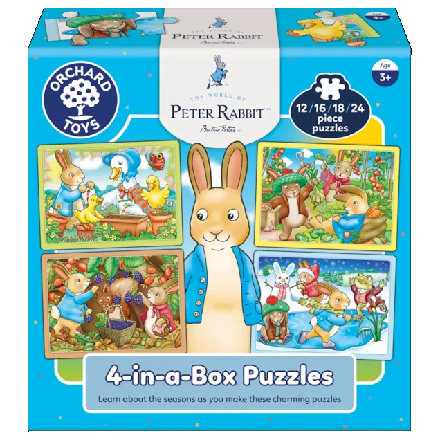 Toys N Tuck:Orchard Toys Peter Rabbit 4 In A Box Puzzles,Peter Rabbit