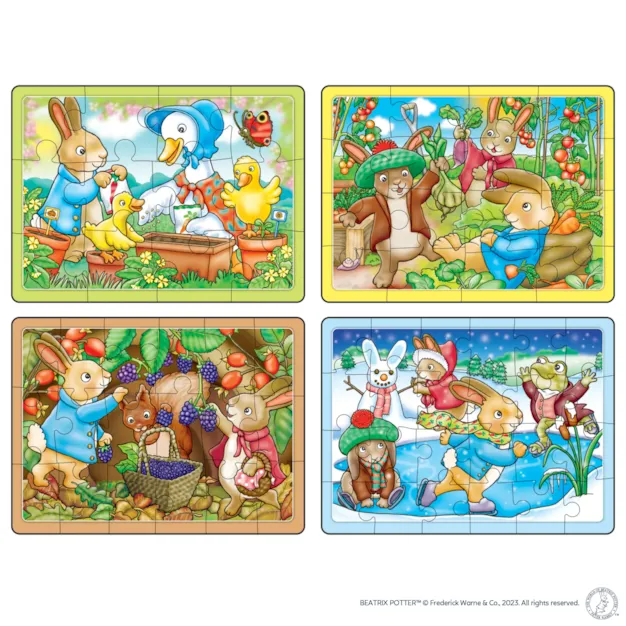 Toys N Tuck:Orchard Toys Peter Rabbit 4 In A Box Puzzles,Peter Rabbit