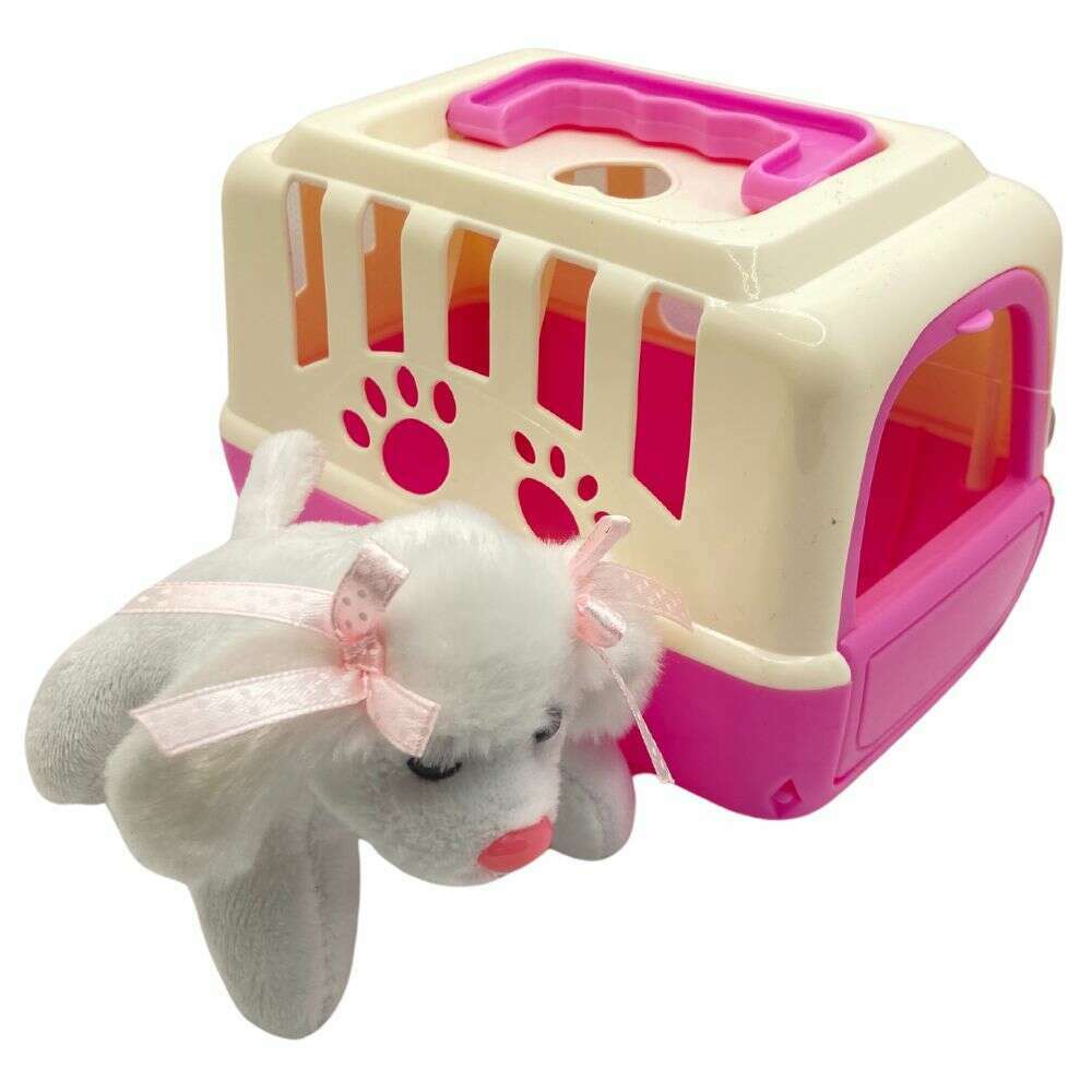 Kandy Toys Puppy Pet Carrier Plush Dog