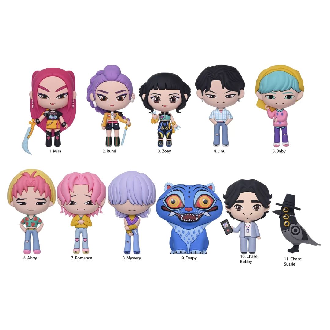 K-Pop Demon Hunters 3D Foam Bag Clip Series 1