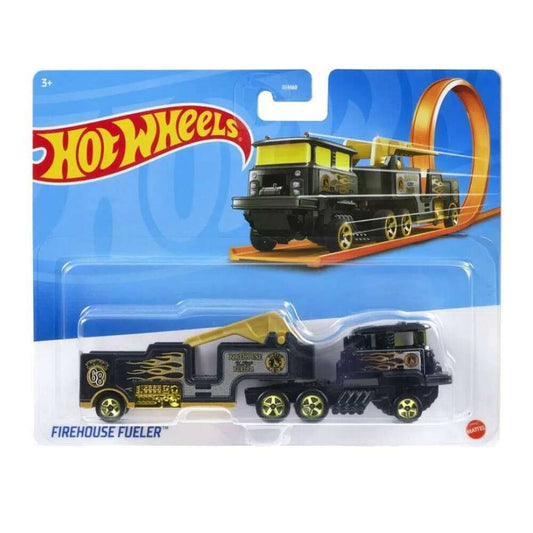 Toys N Tuck:Hot Wheels Track Fleet Firehouse Fueler (Black),Hot Wheels