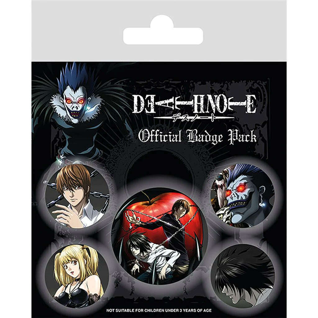 Toys N Tuck:Badge Pack - Death Note (Characters),Death Note