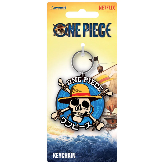 Toys N Tuck:Rubber Keychain - One Piece Live Action (Straw Hat Crew Icon),One Piece