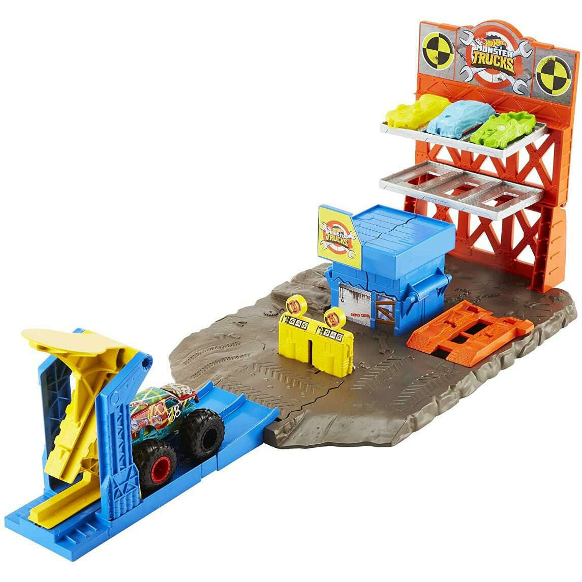 Toys N Tuck:Hot Wheels Monster Trucks Demo Derby Blast Station,Hot Wheels