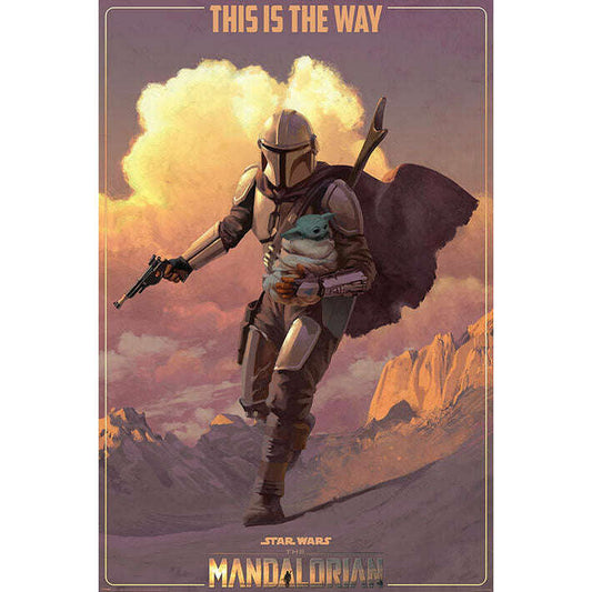 Toys N Tuck:Maxi Posters - Star Wars The Mandalorian (On The Run),Star Wars
