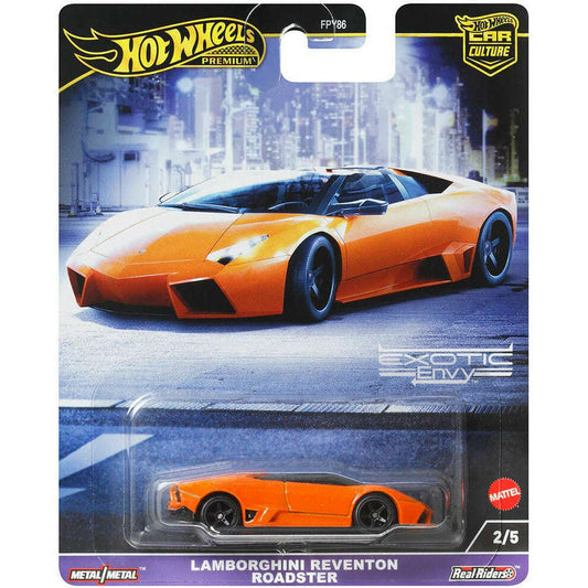 Toys N Tuck:Hot Wheels Car Culture Exotic Envy Lamborghini Reventon Roadster (2/5) HKC76,Hot Wheels