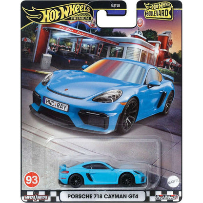 Toys N Tuck:Hot Wheels Boulevard Porsche 718 Cayman GT4 (93) HRT71,Hot Wheels