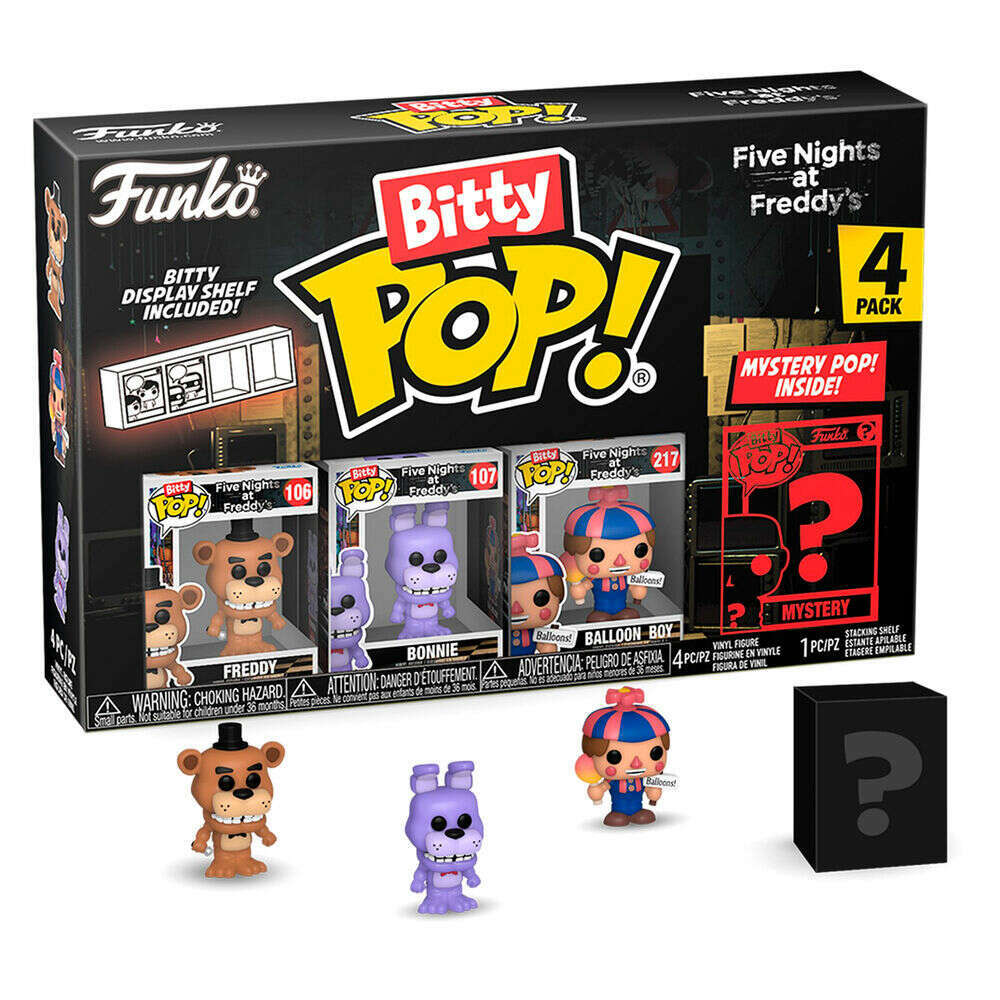 Bitty Pop! FNAF 4 Pack - Freddy , Bonnie, Balloon Boy and Mystery Bitty