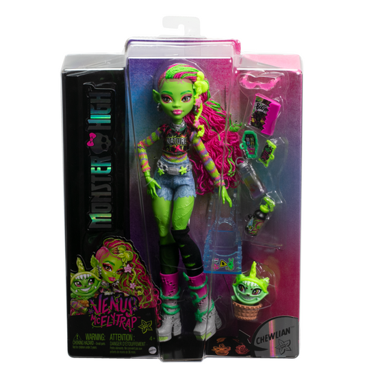 Toys N Tuck:Monster High Venus Mcflytrap With Chewlian,Monster High