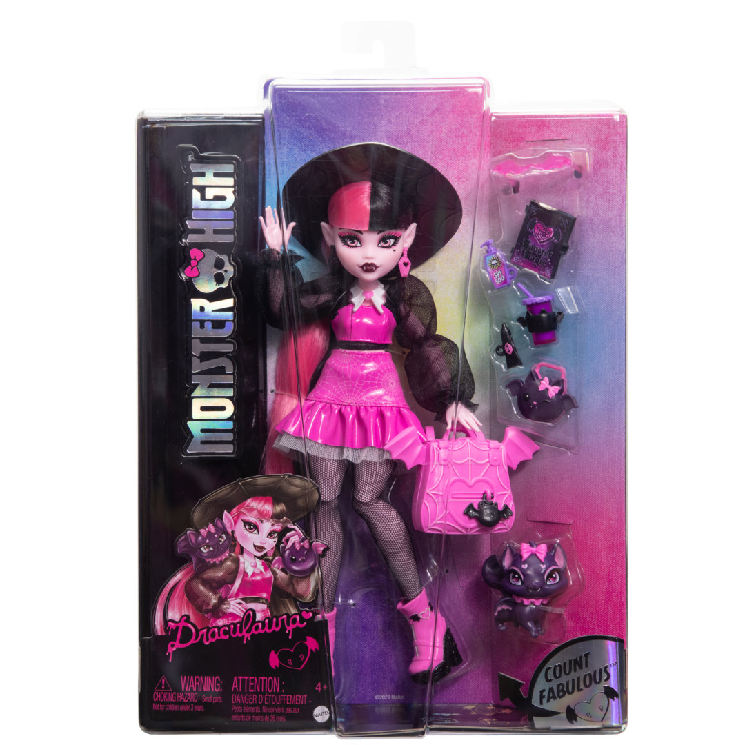 Toys N Tuck:Monster High Draculaura With Count Fabulous,Monster High