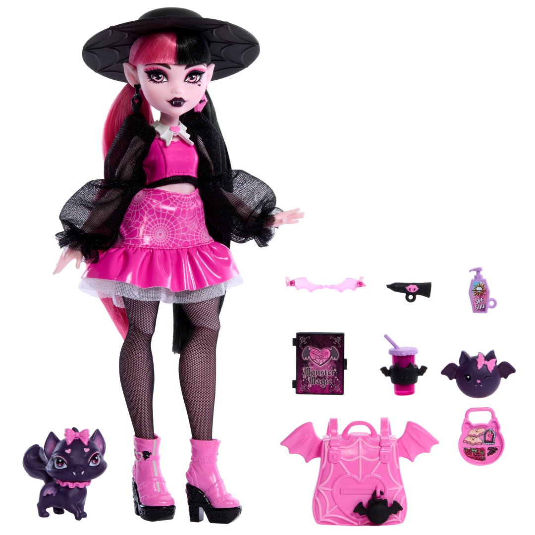 Toys N Tuck:Monster High Draculaura With Count Fabulous,Monster High