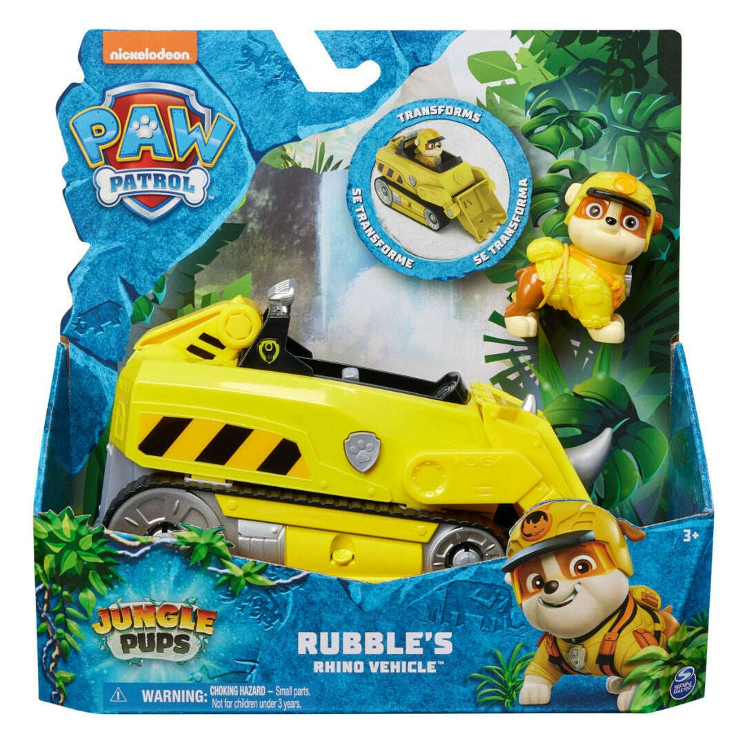 Paw Patrol Jungle Pups Rubble with Rhino Vehicle