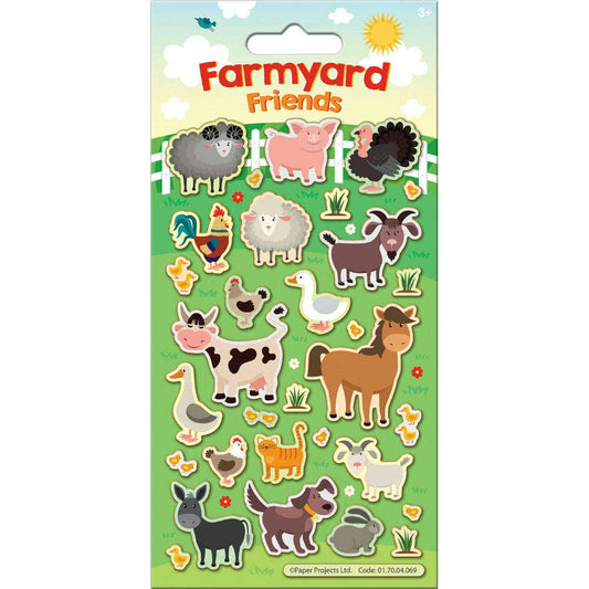 Toys N Tuck:Sparkle Sticker Pack - Farmyard Friends,Paper Projects