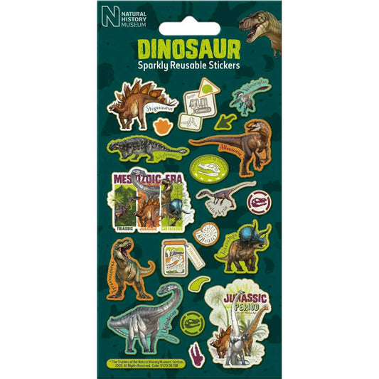 Toys N Tuck:Sparkly Character Sticker Pack - Natural History Museum Dinosaur,Paper Projects