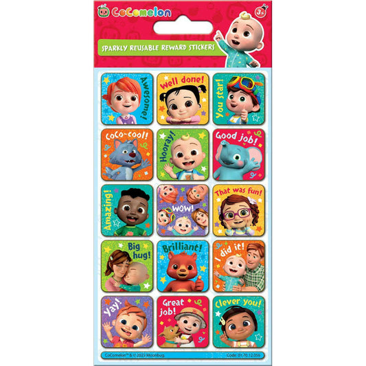 Toys N Tuck:Sparkly Character Sticker Pack - Cocomelon,Paper Projects
