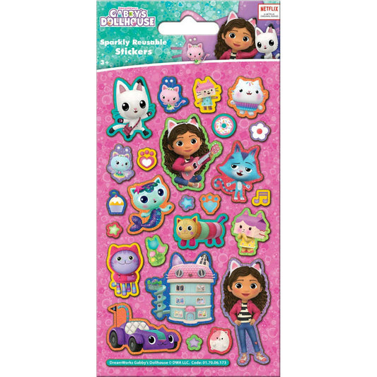 Toys N Tuck:Sparkly Character Sticker Pack - Gabby's Dollhouse,Paper Projects