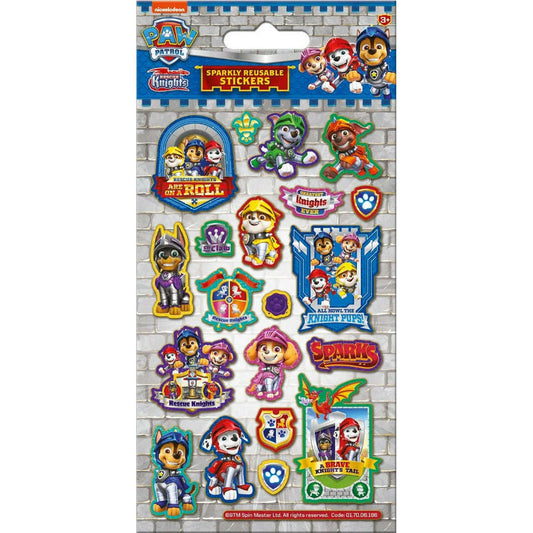 Toys N Tuck:Sparkly Character Sticker Pack - Paw Patrol Rescue Knights,Paper Projects