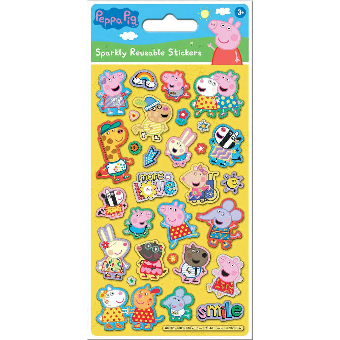 Toys N Tuck:Sparkly Character Sticker Pack - Peppa Pig Love,Paper Projects