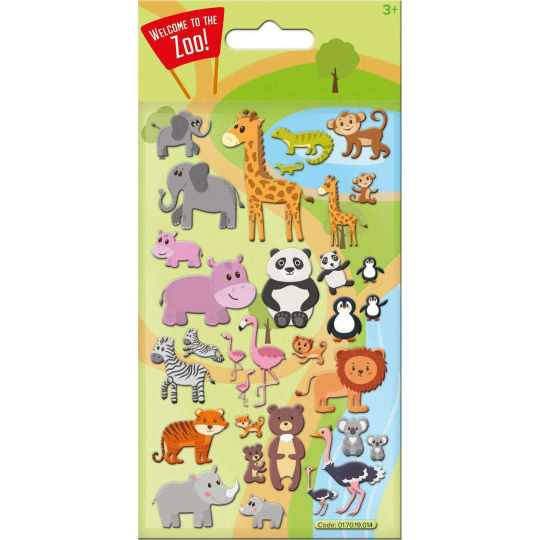 Toys N Tuck:Foam Sticker Pack - Welcome To The Zoo,Paper Projects