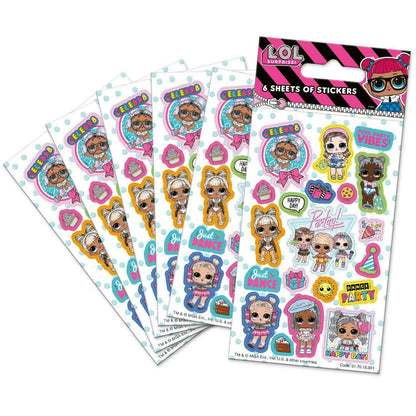 Toys N Tuck:6 Sheet Sticker Pack - LOL Surprise,Paper Projects