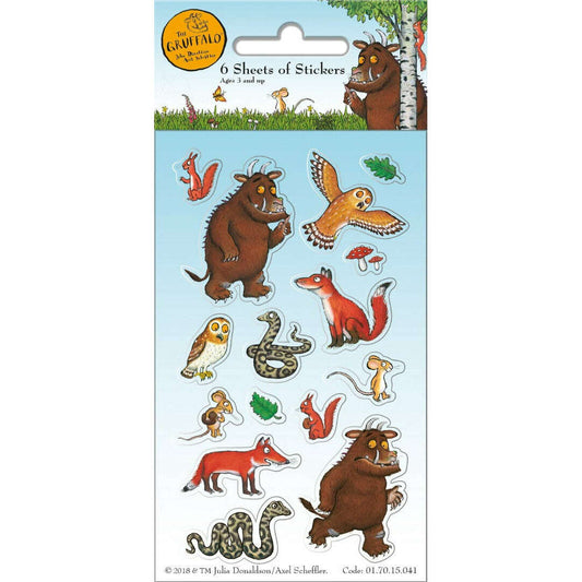 Toys N Tuck:6 Sheet Sticker Pack - The Gruffalo,Paper Projects