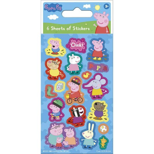 Toys N Tuck:6 Sheet Sticker Pack - Peppa Pig,Paper Projects