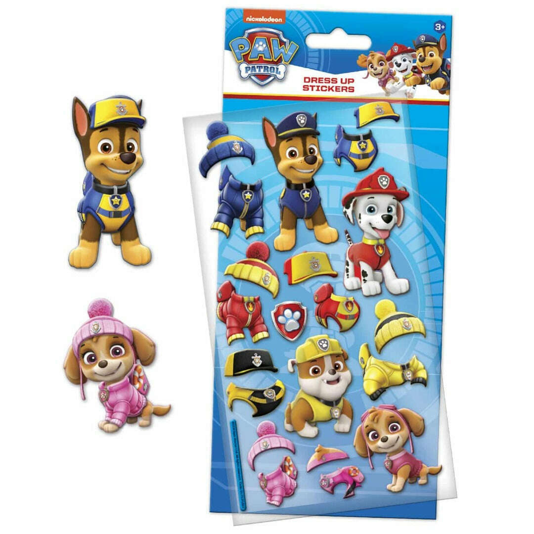 Toys N Tuck:Dress Up Sticker Pack - Paw Patrol,Paper Projects