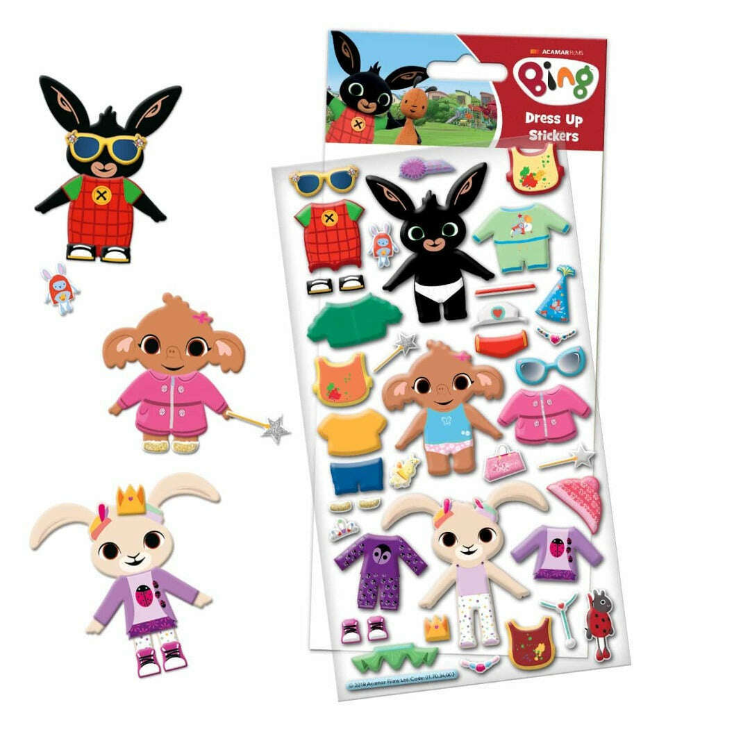 Toys N Tuck:Dress Up Sticker Pack - Bing,Paper Projects