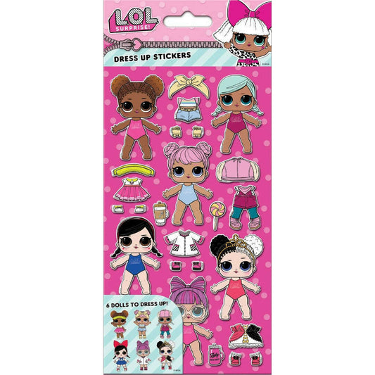 Toys N Tuck:Dress Up Sticker Pack - LOL Surprise,Paper Projects