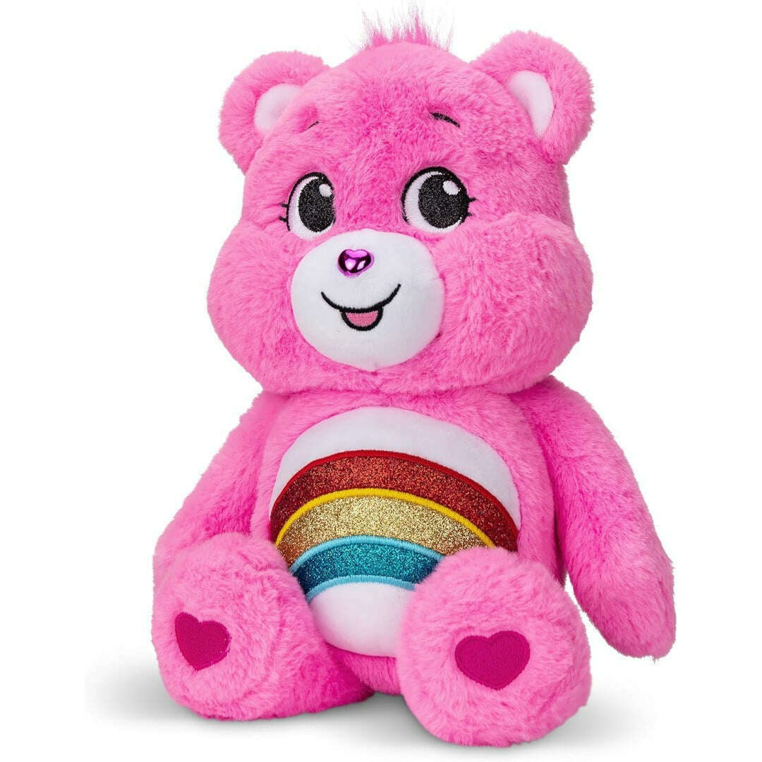 Toys N Tuck:Care Bears Glitter Paillettes - 14'' Cheer Bear,Care Bears