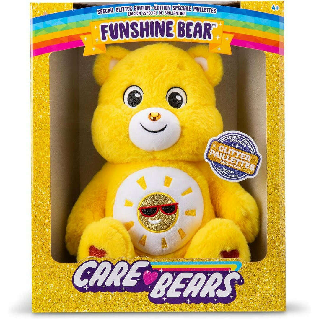 Toys N Tuck:Care Bears Glitter Paillettes - 14'' Funshine Bear,Care Bears