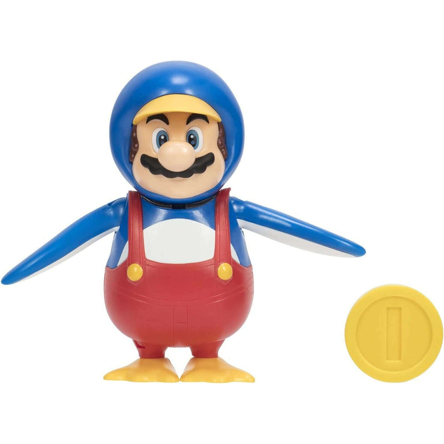 Toys N Tuck:Super Mario 4 Inch Figures - Penguin Mario With Coin,Super Mario